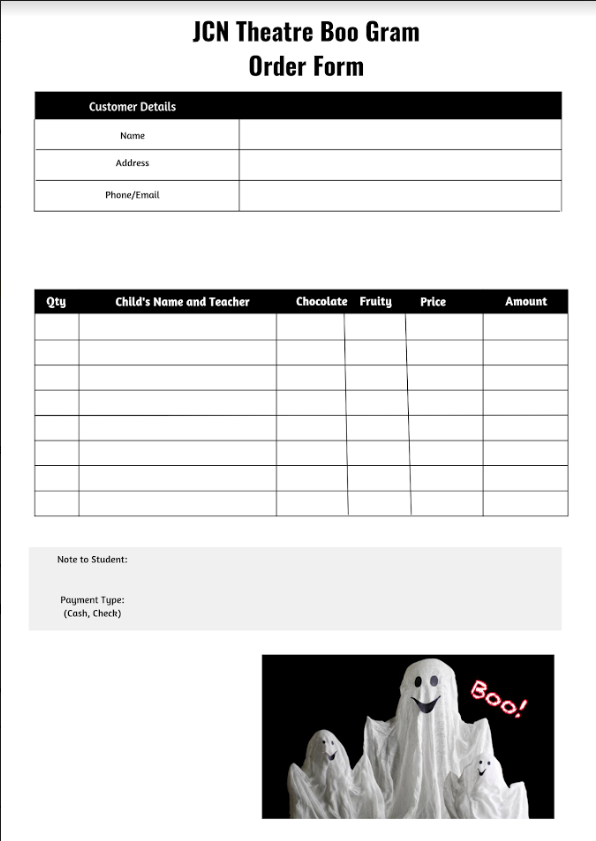 Boo Gram order forms!